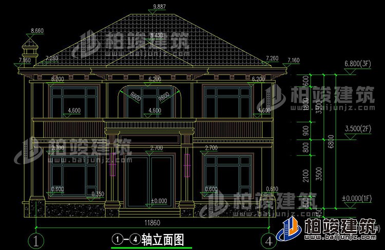 正立面图